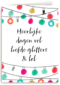 kerstkaart hip heerlijke dagen vol liefde glitters en lol