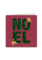 Kerstkaart noel roze oranje