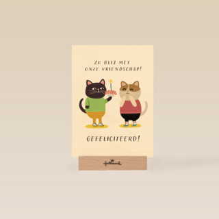 verjaardagskaart met sushi voor een kat