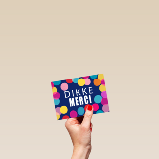 dikke merci met gekleurde confetti