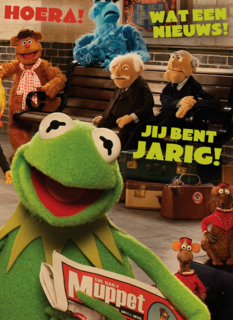 kermit de kikker met de krant