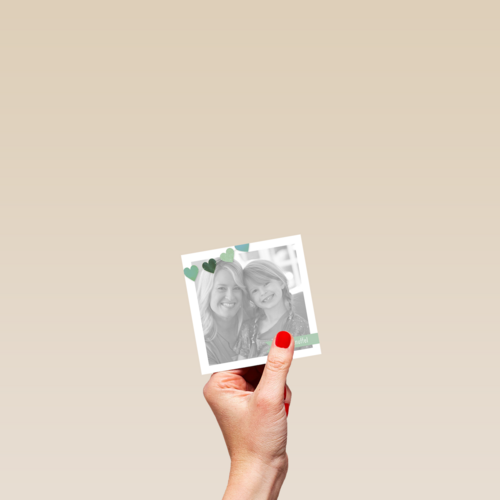 fotokaart een dikke knuffel vlag hartjes