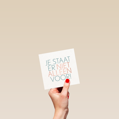 Sterktekaart Je staat er niet alleen voor