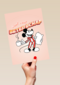 Mickey Mouse in pijama beterschapskaart