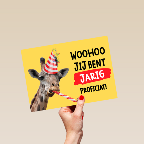 Woohoo jij bent jarig proficiat!