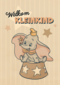 Welkom kleinkind felicitatie met Dombo van Disney