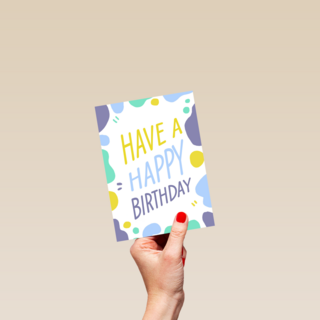 Verjaardagskaart man vrouw hip Have a happy birthday