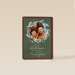 Prettige kerstdagen gelukkig nieuwjaar fotokaart