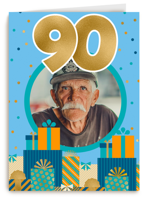 Verjaardagskaart Hallmark | 90 Jaar Fotokaart