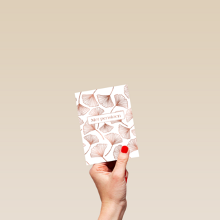 met pensioen met metallic bloemen