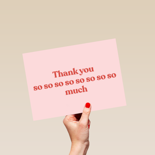bedankt kaart engels thank you so so so so so so so so much