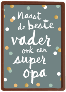 vaderdag kaart klassiek naast de beste vader ook een super opa