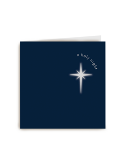 Religieuze kerstkaart holy night