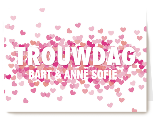 Kaart Hallmark | Huwelijksjubileum | Huwelijk Jubileum Kaart Met Confetti Op De Trouwdag Van