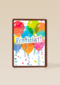proficiat met ballonnen en confetti