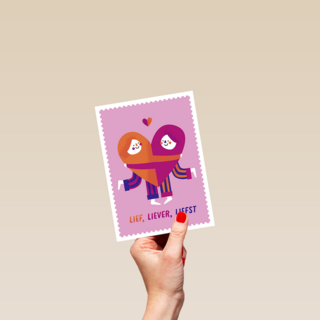 Kinderpostzegels Lief Liever Liefste