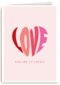 Valentijnskaart Love you are so lovely