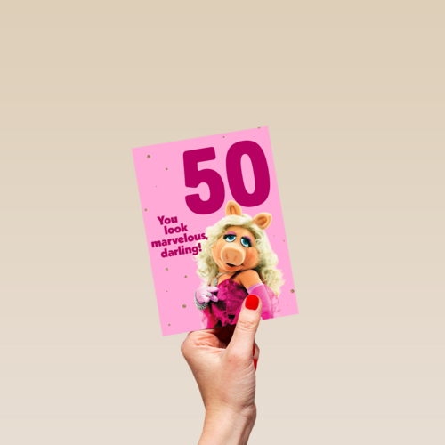 Miss piggy verjaardagskaart you look marvelous
