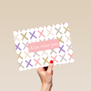 Liefde kaart Kus voor jou