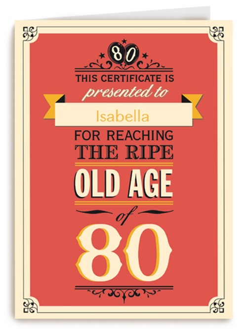 leeftijd tachtig old age