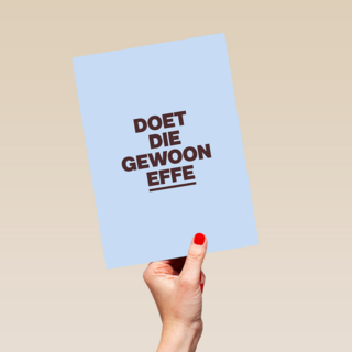 And C Doet die gewoon effe