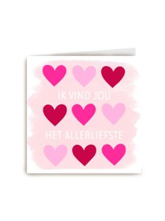 valentijnskaart klassiek ik vind jou het allerliefst