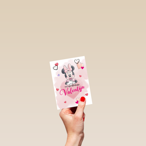 Minnie Mouse Valentijnskaart