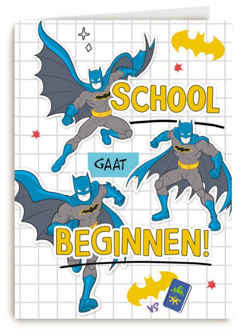 Batman Back to School kaart