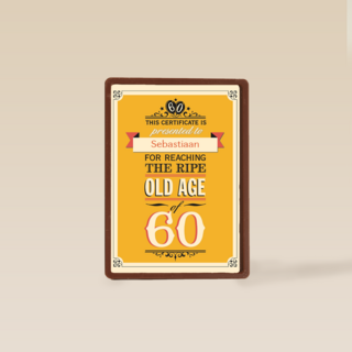 leeftijd zestig old age