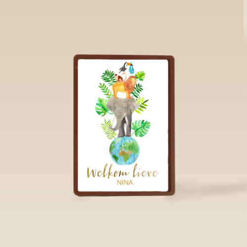 geboorte wereld met dieren