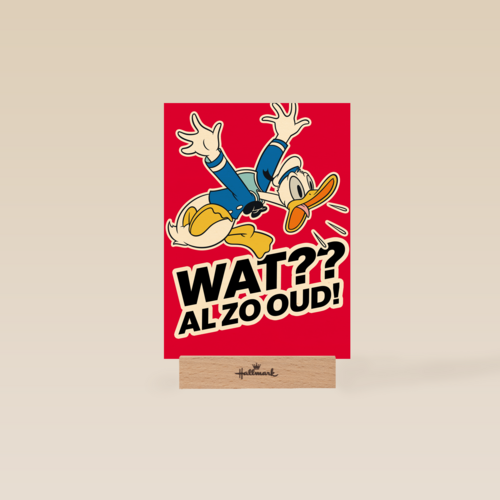 Verjaardagskaart Donald Duck Wat al zo oud