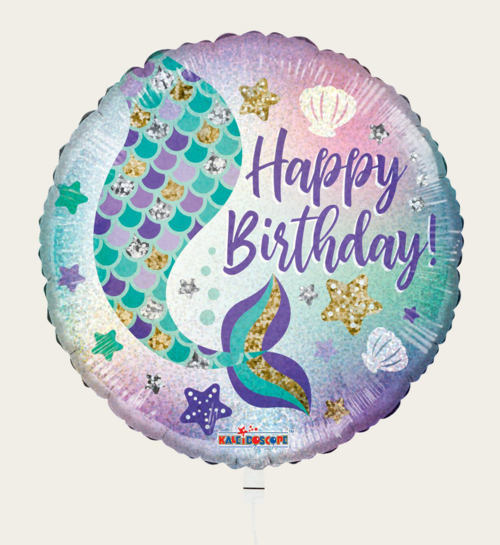 Ballon Happy Birthday Zeemeermin Multi