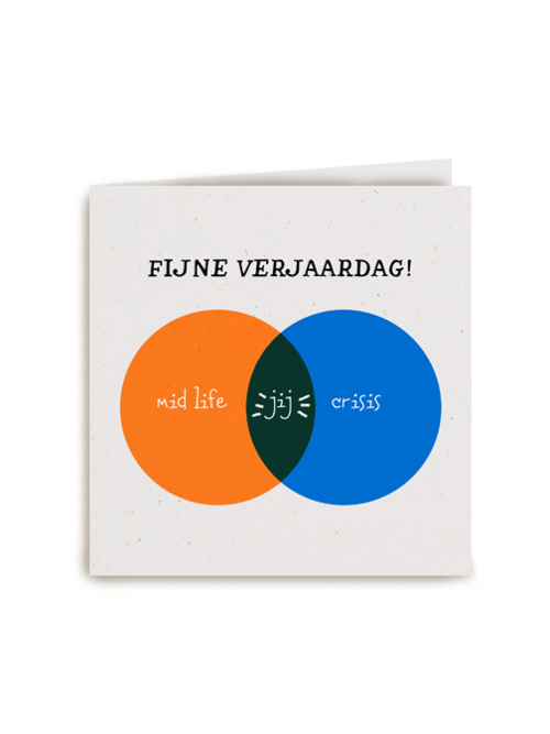 Kaart | Hallmark | Verjaardag | Fijne Verjaardag Venn Diagram Midlife Crisis
