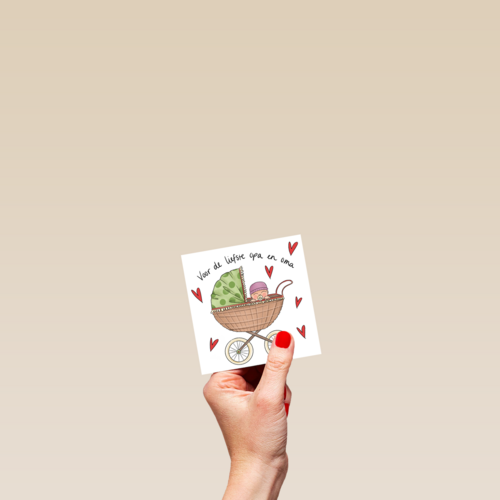 geboorte kleinkind voor de liefste opa en oma