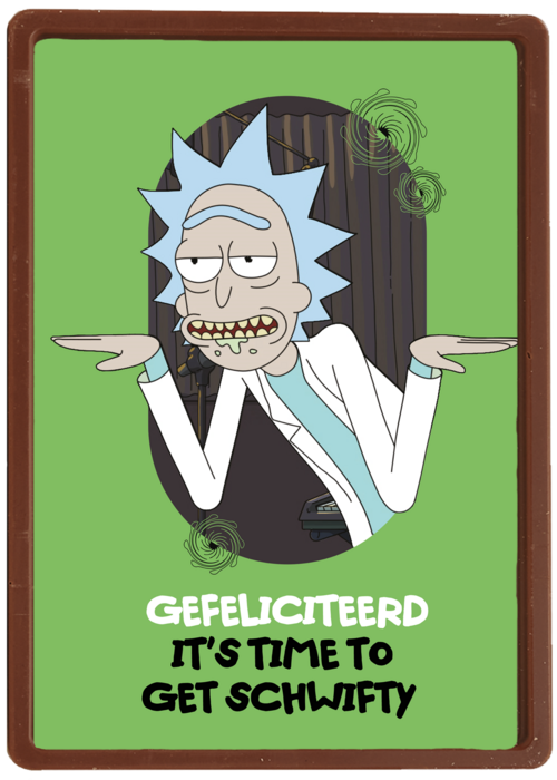 Verjaardagskaart Hallmark | Rick Morty Time To Get Schwifty