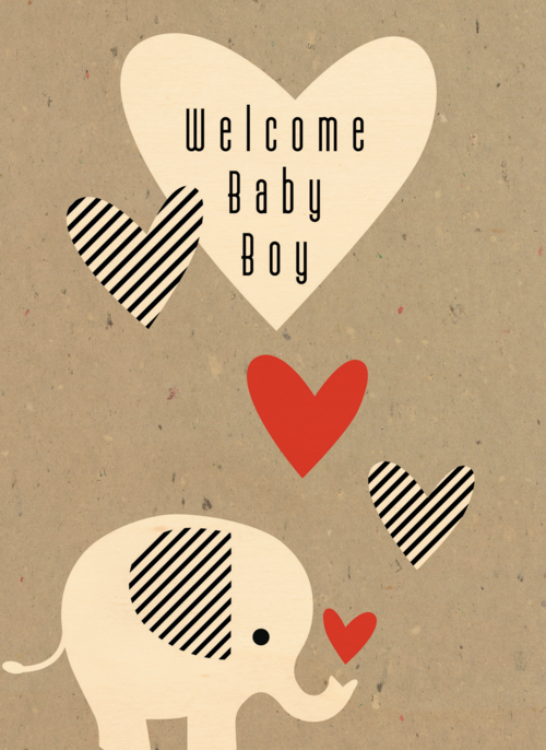 elephant welcome baby boy
