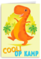 op kamp kaart dinosaurus