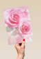 Roze rozen voor diamanten huwelijk