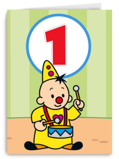 Bumba verjaardagskaart 1 jaar