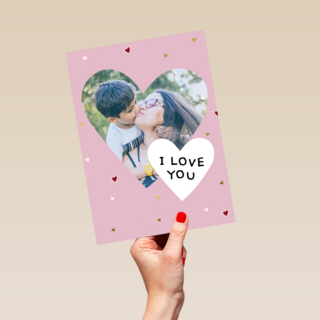 zomaar fotokaart hart i love you