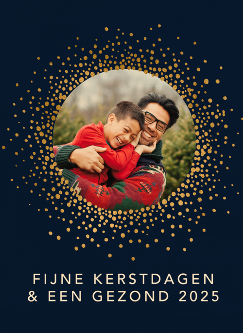 Fotokaart kerst gezond nieuwjaar 2025