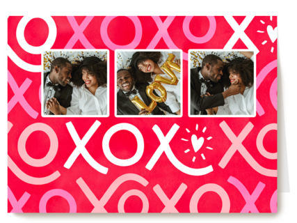 XOXO fotokaart valentijn