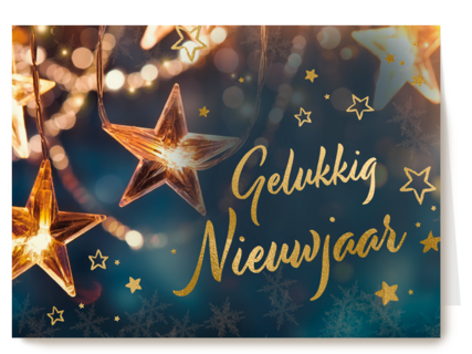 Gelukkig nieuwjaar ster