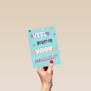 Moederdagkaart veel liefs voor Moederdag