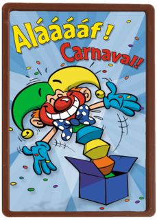 carnavalskaart alaaaf clown uit box