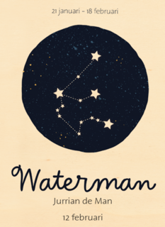 sterrenbeeld kaart waterman aanpasbare tekst