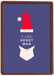 Fijne kerst man kaart