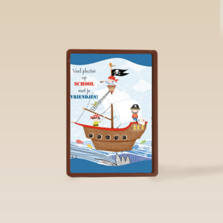 piratenschip veel plezier op school