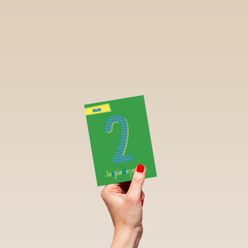 hoera jij bent 2 jaar