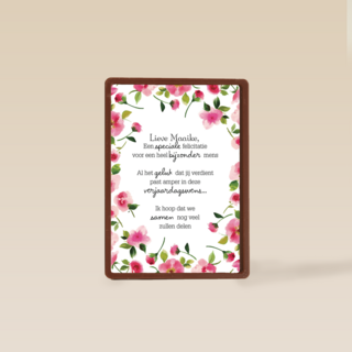 een heel erg bijzondere felicitatie